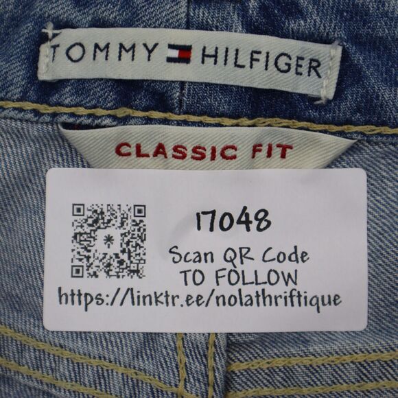Tommy Hilfiger Pants Womens 16 Blue Bootcut High Rise Cotton Button Denim Jeans - Picture 2 of 16